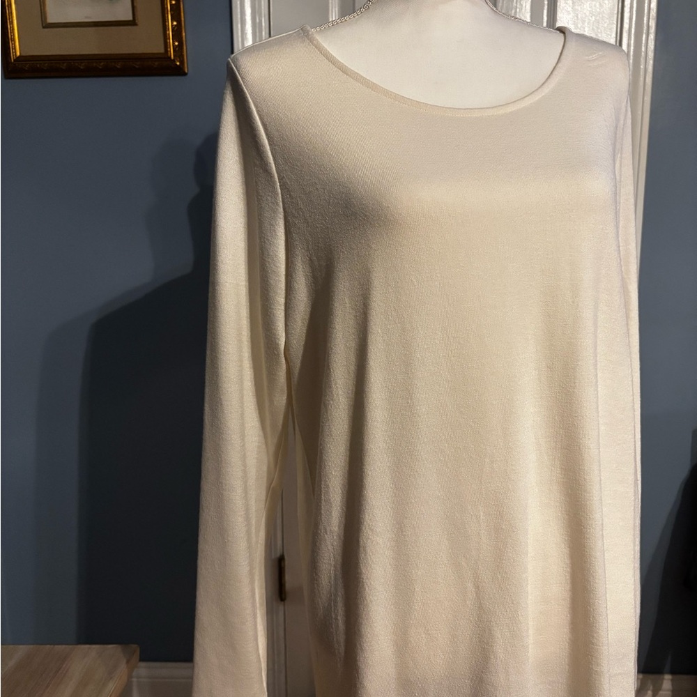 New, Cream Long Sleeve Top (only) ladies top